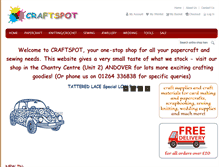 Tablet Screenshot of craftspot.co.uk